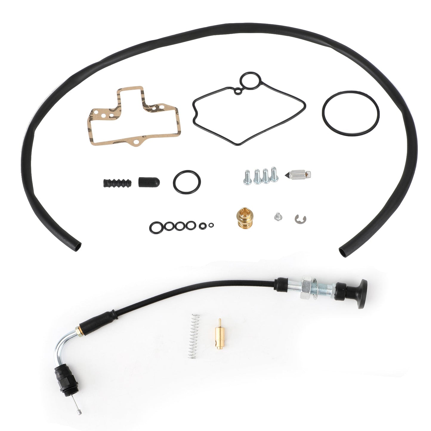 Carburetor Carb Rebuild Kits & Choke Cable For Harley MIKUNI HSR42 HSR45 HSR48