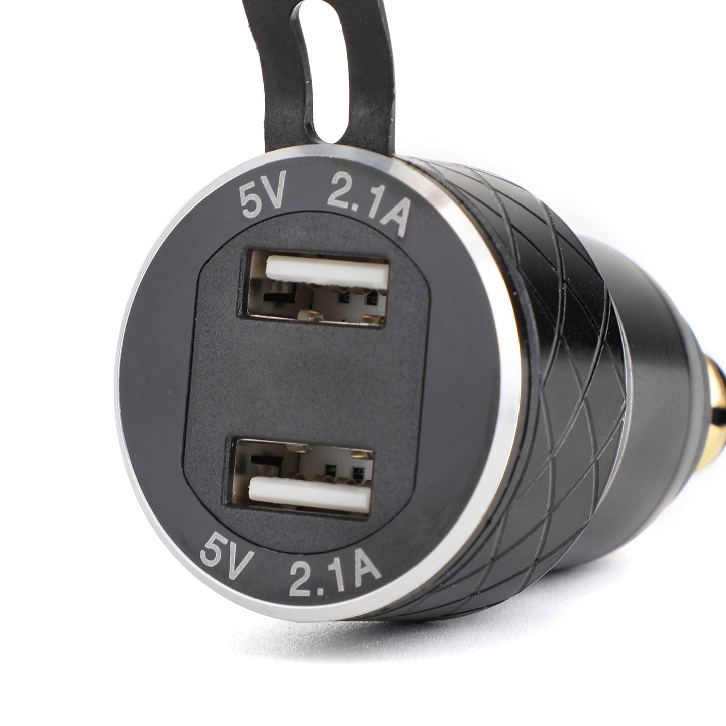 Motorcycle Dual USB Charger DIN Socket Voltmeter For BMW Motorbike EU Plug
