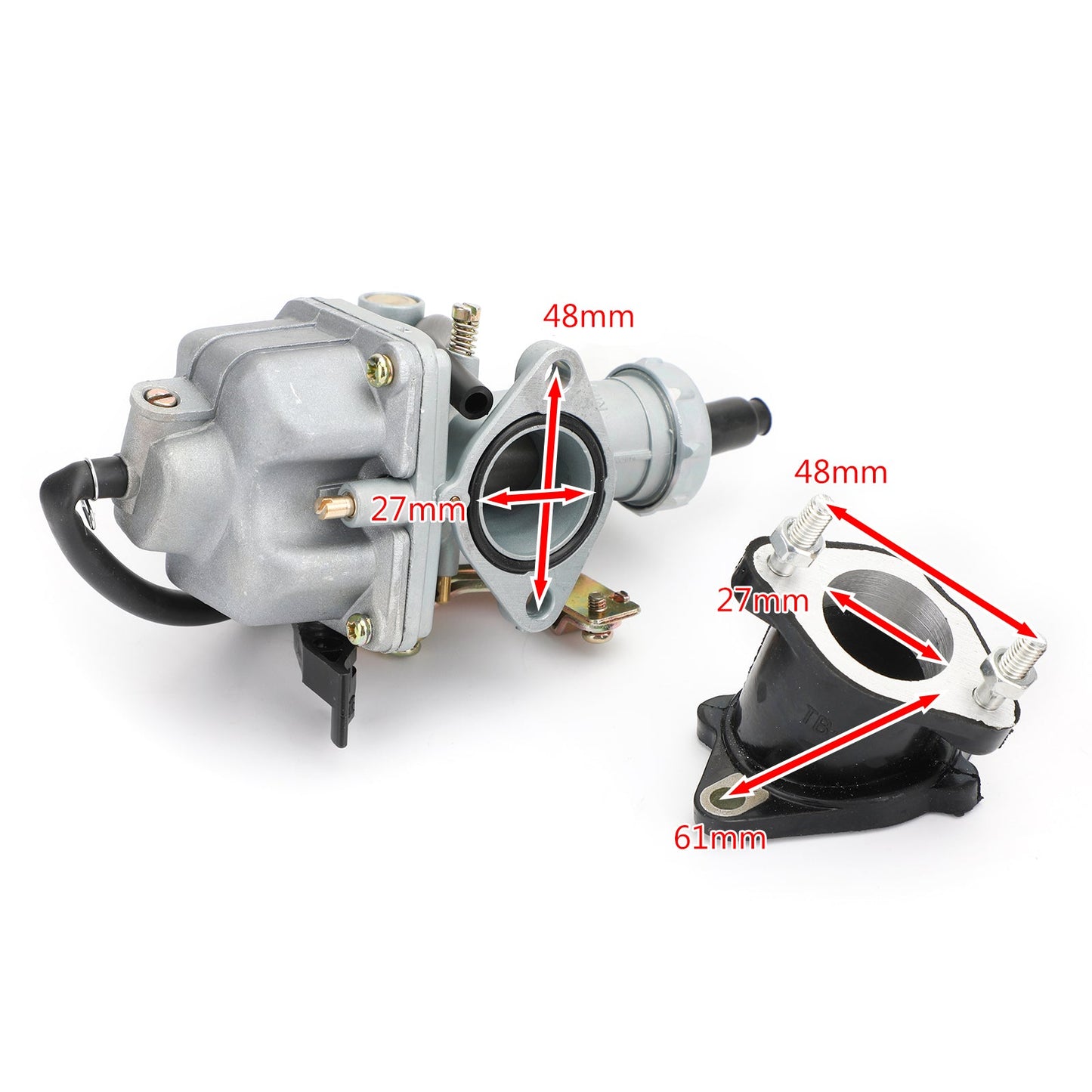 Carburetor & Intake Manifold Boot For Honda ATC185S ATC200ES ATC200E ATC200M