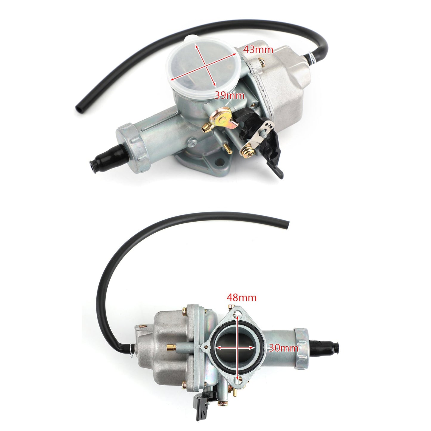 Carburetor Cable Choke PZ30 Carb 30mm for 4 stroke CG 200cc 250cc Dirt Bike ATV Taotao SunL JCL