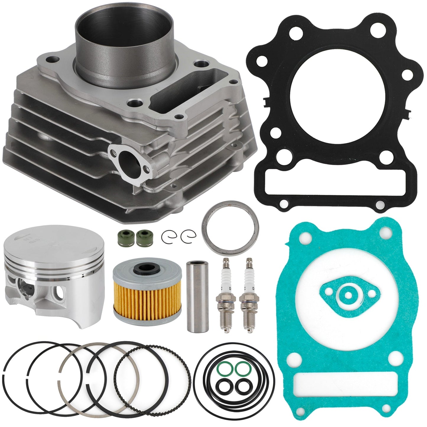 Cylinder Jug For Honda 88-00 TRX300 TRX 300 Fourtrax Piston Gaskets Top End Kit