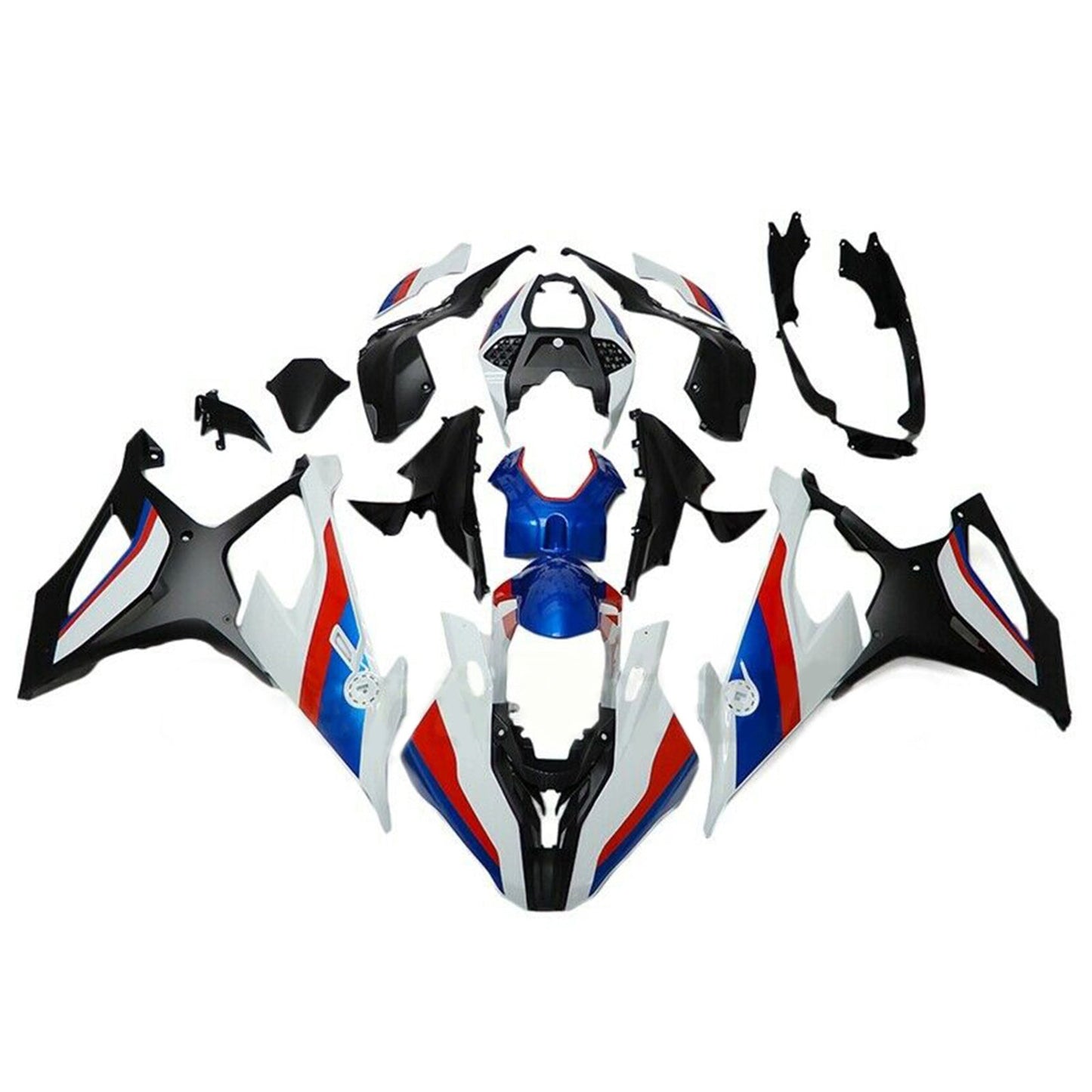 2019-2022 BMW S1000RR Amotopart Injection Fairing Kit Bodywork Plastic ABS Red Black