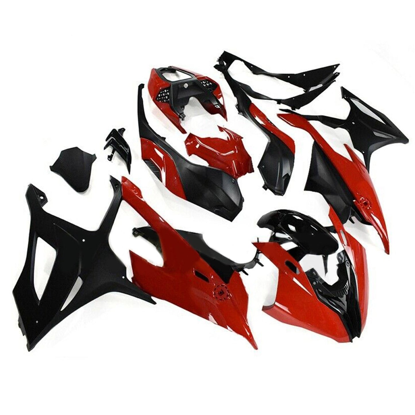 2019-2022 BMW S1000RR Amotopart Injection Fairing Kit Bodywork Plastic ABS Red Black