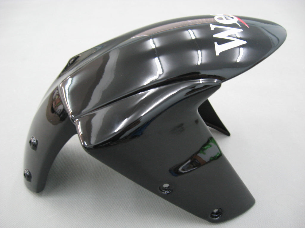 2007-2008 Kawasaki ZX6R ZX636 Black White West Ninja Fairings Generic