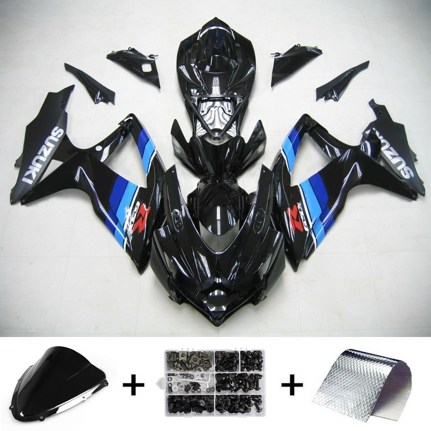 2008-2010 Suzuki GSXR 600/750 K8 Amotopart Injection Fairing Kit Bodywork Plastic ABS #108