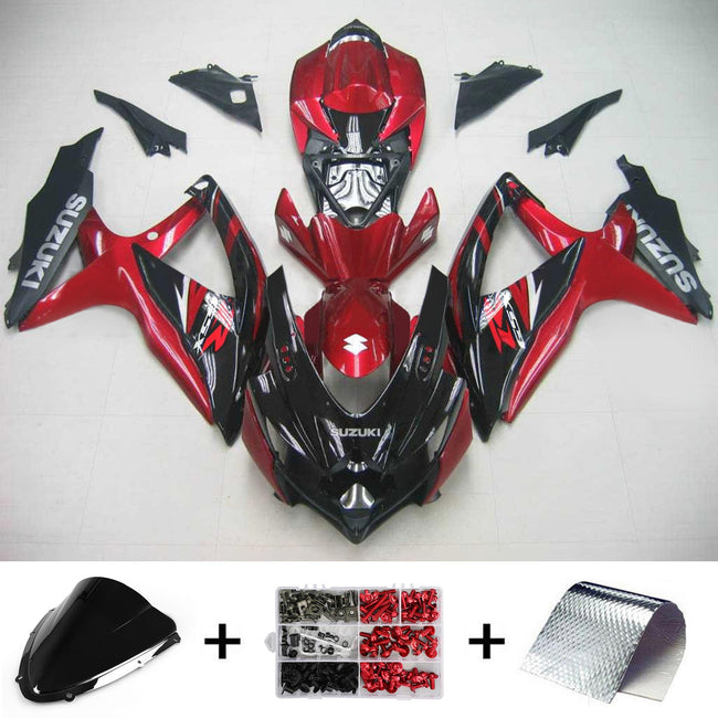 2008-2010 Suzuki GSXR 600/750 K8 Amotopart Injection Fairing Kit Bodywork Plastic ABS #134