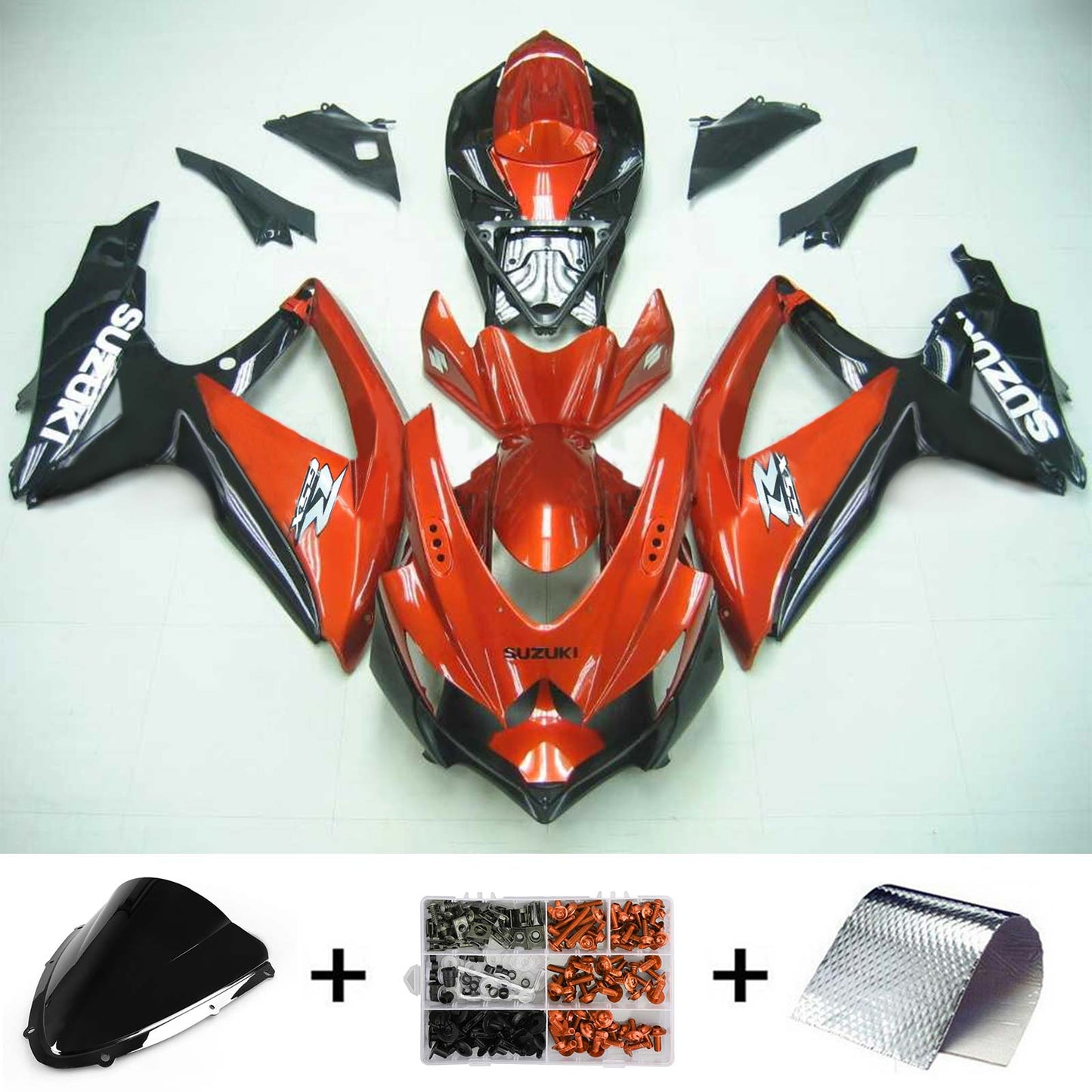 2008-2010 Suzuki GSXR 600/750 K8 Amotopart Injection Fairing Kit Bodywork Plastic ABS #136