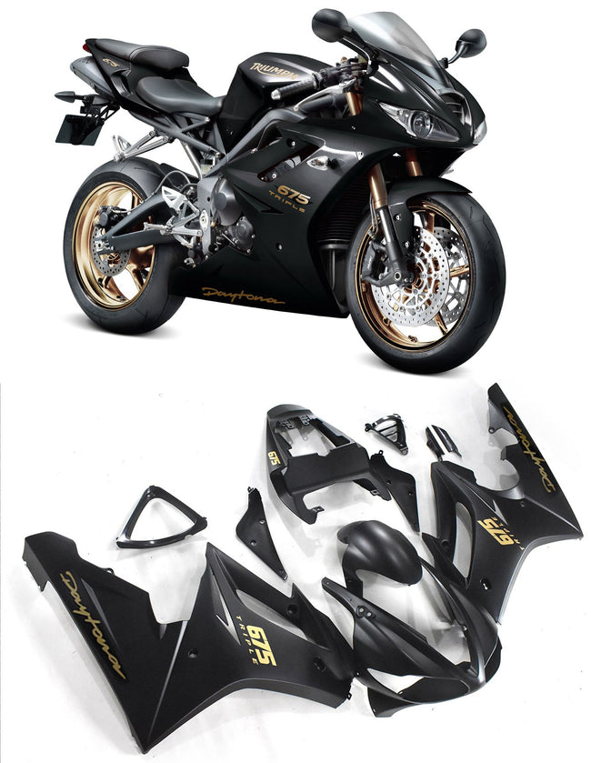 2009-2012 Triumph Daytona 675 Amotopart Fairings Black Daytona Racing Customs Fairing