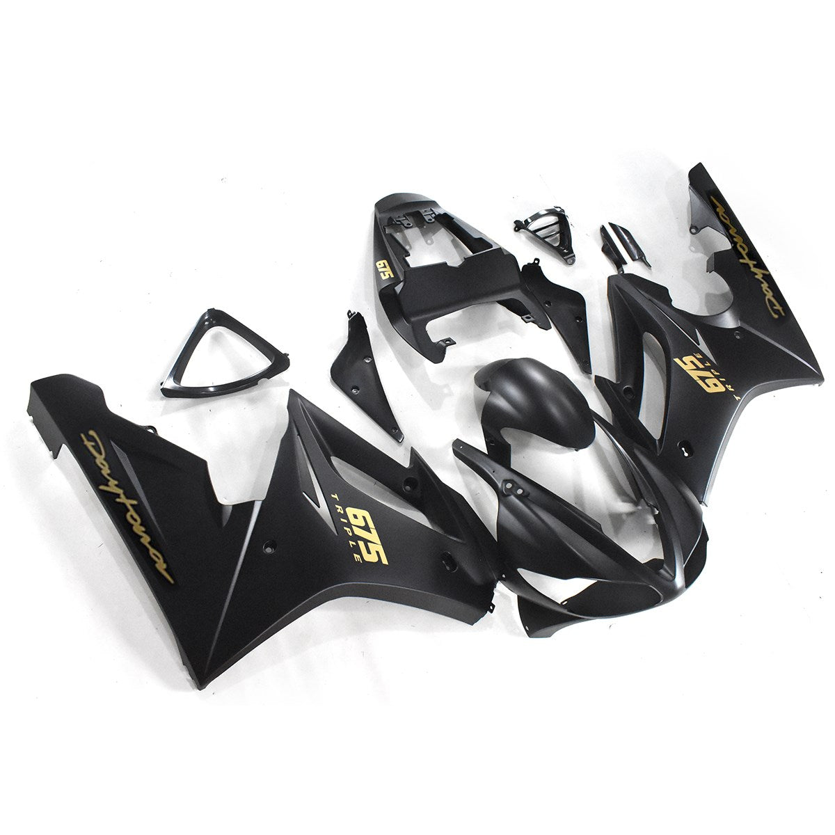 2009-2012 Triumph Daytona 675 Amotopart Fairings Black Daytona Racing Customs Fairing