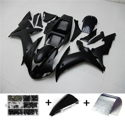 ABS Injection Molded Fairing Kit Fit for Yamaha YZF R1 2002 2003 Matte Black