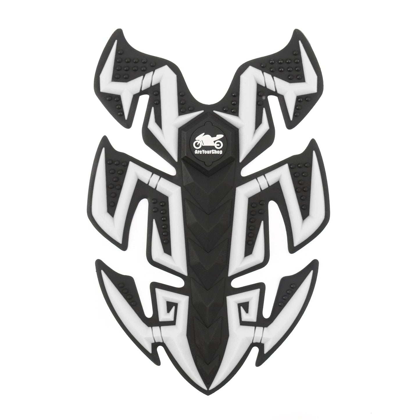 1 Pcs Rubber Motorcycle Sport Bike Gas Oil Tank Pad Protector Fish Bone Sticker Generic