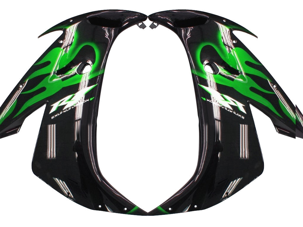 2004-2006 Yamaha YZF R1 Amotopart Fairing Green&Black Kit