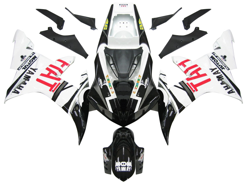 2002-2003 Yamaha YZF-R1 Black R1 Racing Amotopart Fairings Customs Fairing