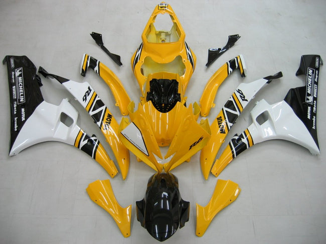 2006-2007 Yamaha YZF-R6 Yellow White Black Motul R6 Racing Amotopart Fairings Customs Fairing