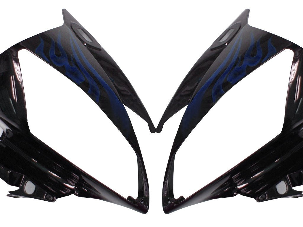 2006-2007 Yamaha YZF-R6 Black & Blue Flame R6 Racing Amotopart Fairings Customs Fairing