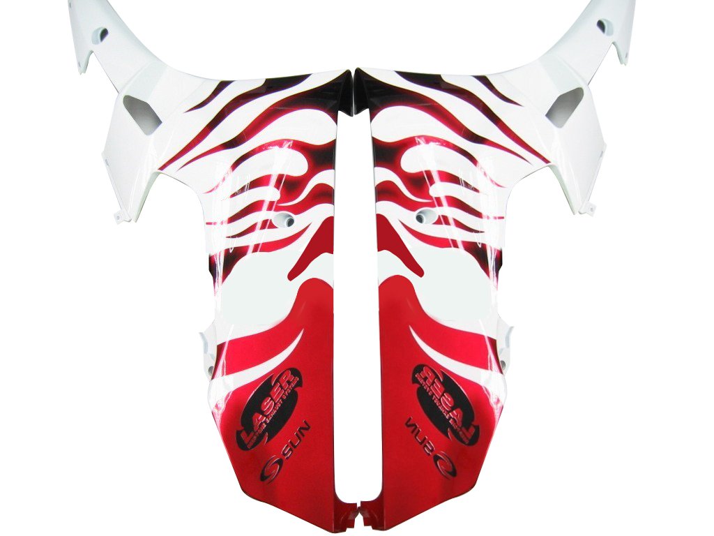 2006-2007 Yamaha YZF-R6 White & Red Flame R6 Racing Amotopart Fairings Customs Fairing