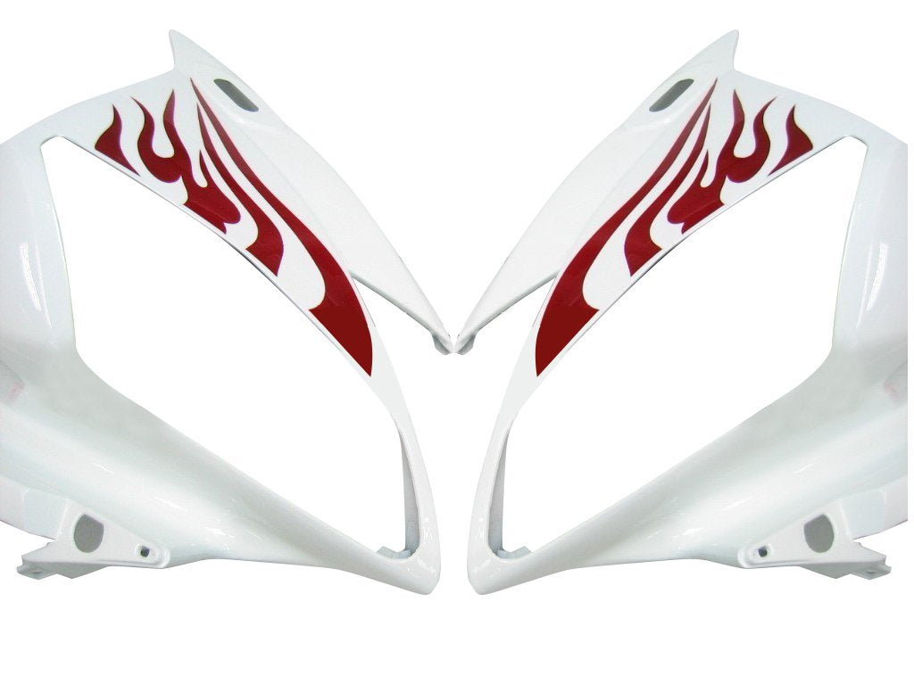 2006-2007 Yamaha YZF-R6 White & Red Flame R6 Racing Amotopart Fairings Customs Fairing