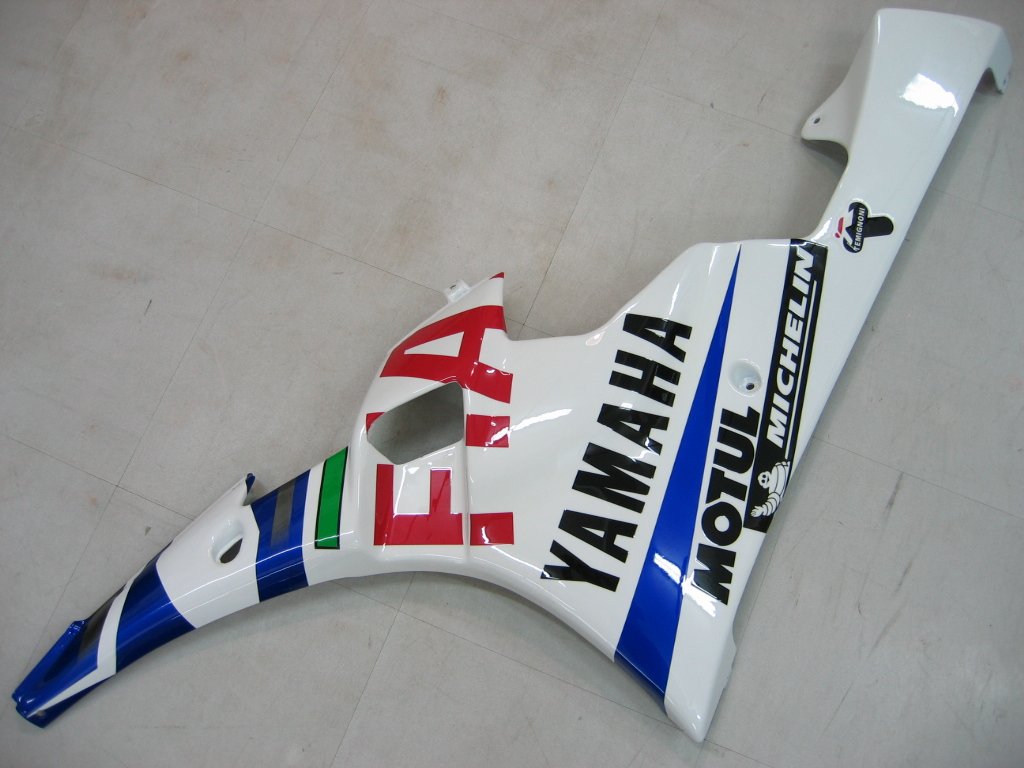 2006-2007 Yamaha YZF-R6 White Blue No.46 FIAT R6 Racing Amotopart Fairings Customs Fairing