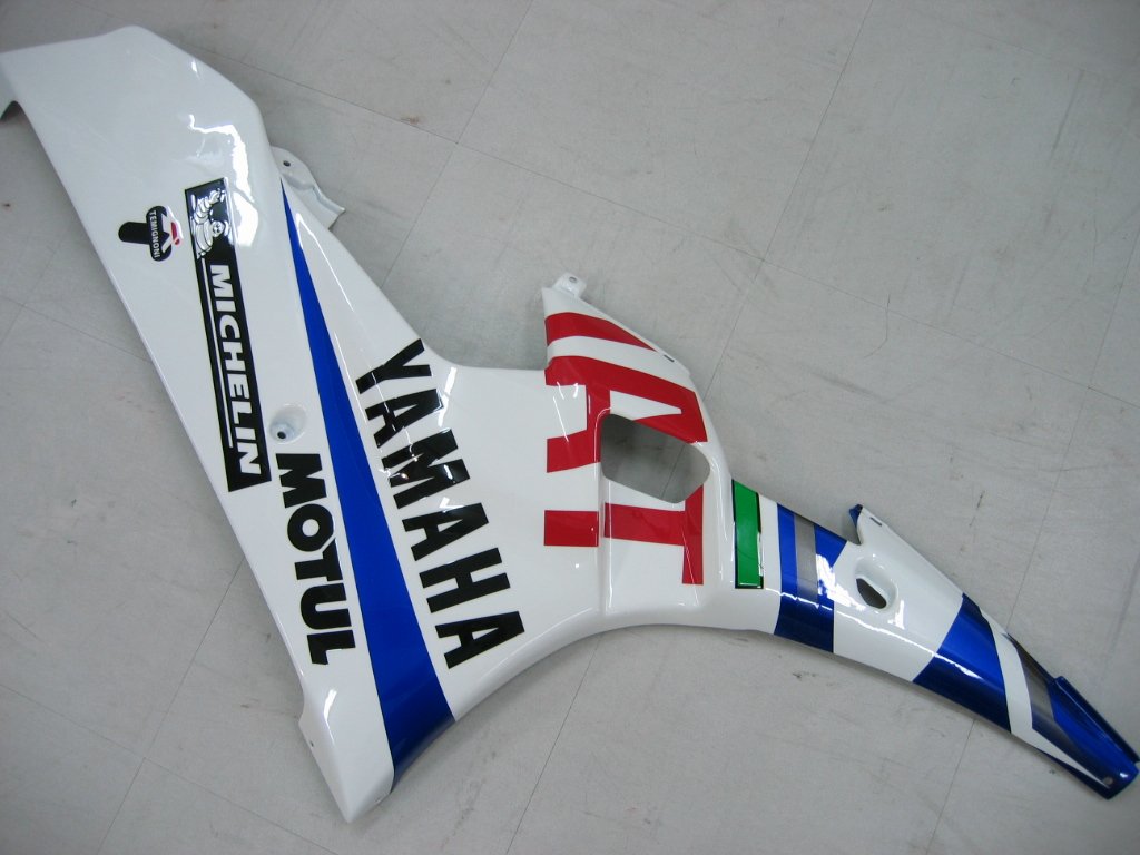 2006-2007 Yamaha YZF-R6 White Blue No.46 FIAT R6 Racing Amotopart Fairings Customs Fairing