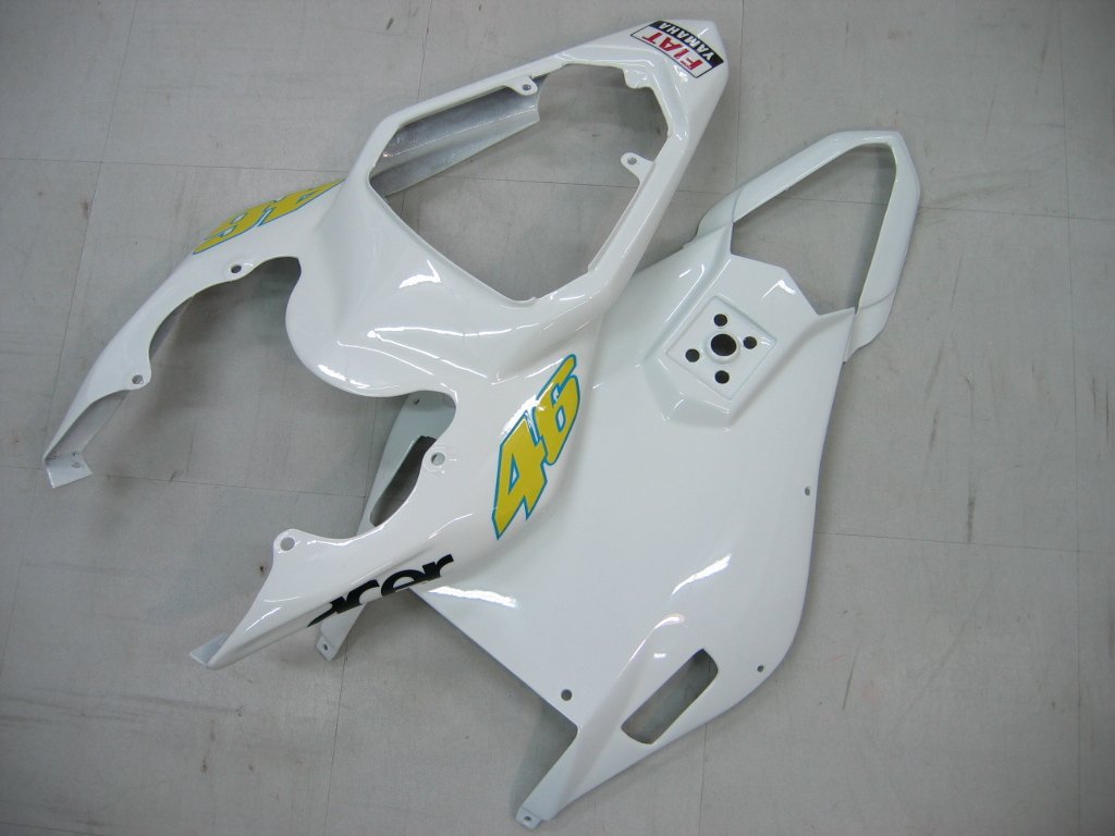 2006-2007 Yamaha YZF-R6 White Blue No.46 FIAT R6 Racing Amotopart Fairings Customs Fairing