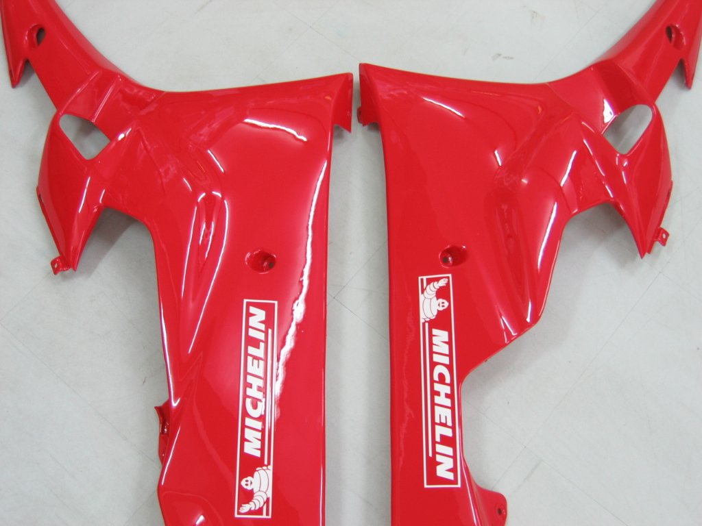 2006-2007 Yamaha YZF-R6 White Red Michelin R6 Racing Amotopart Fairings Customs Fairing