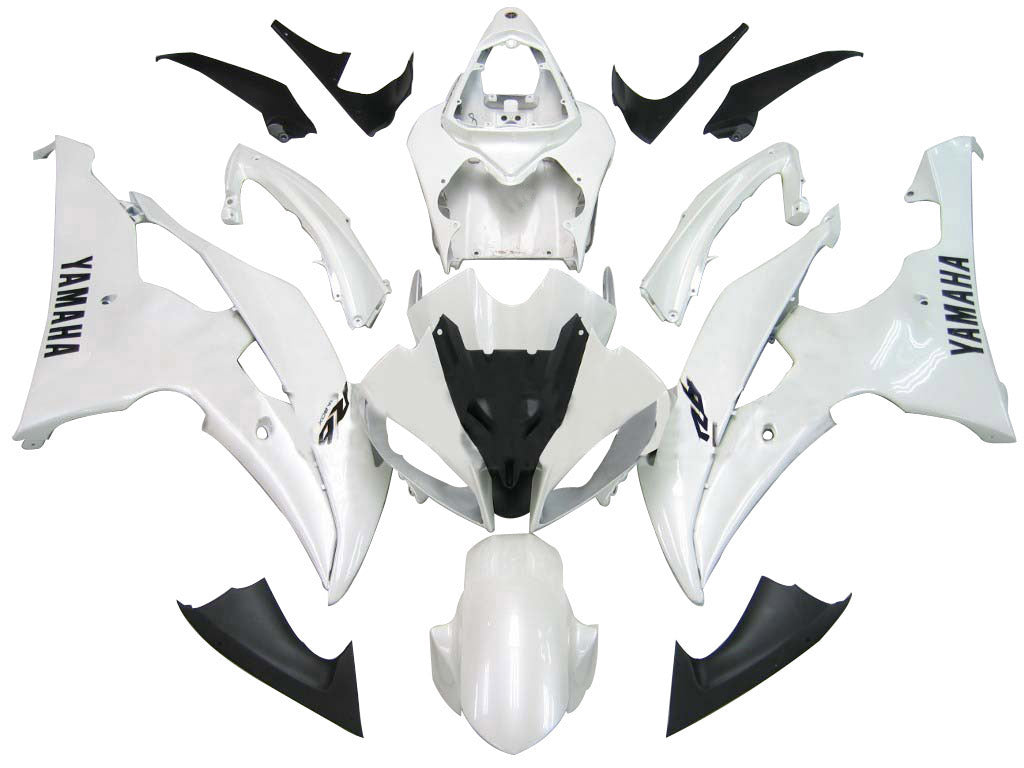 2008-2016 Yamaha R6 Amotopart Fairing White Kit