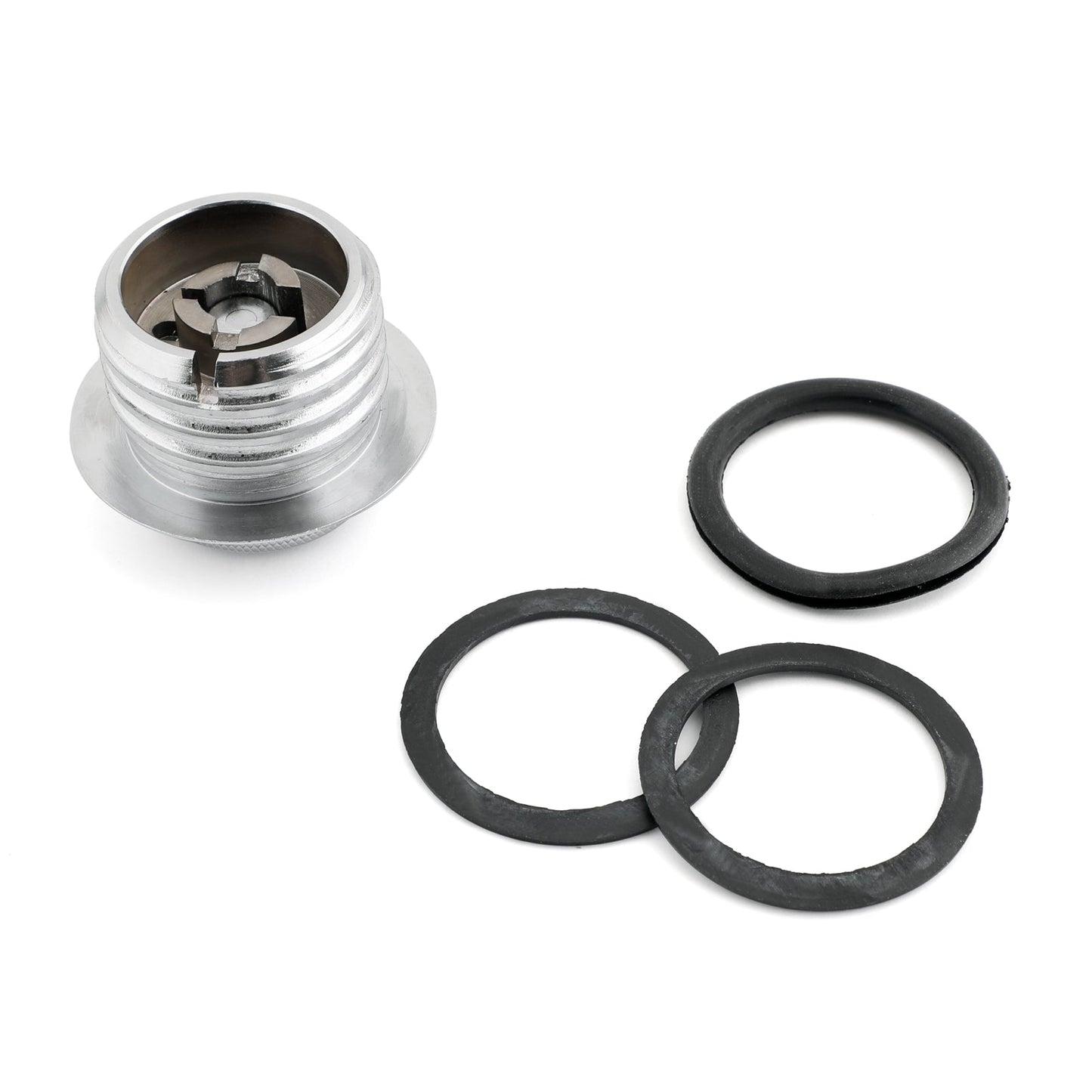 Chrome Flush Pop Up Reservoir Gas Cap Vented Fuel Tank Fit for Sportster