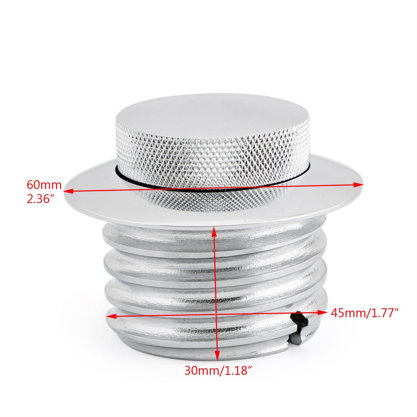 Chrome Flush Pop Up Reservoir Gas Cap Vented Fuel Tank Fit for Sportster