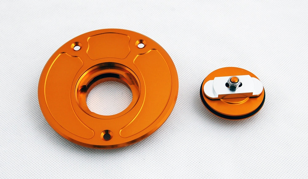 Keyless Fuel Gas Cap Kawasaki ZX 6R 6RR 9R 10R ZZR600 1200 ZRX1200R ZX1100 Gold Generic