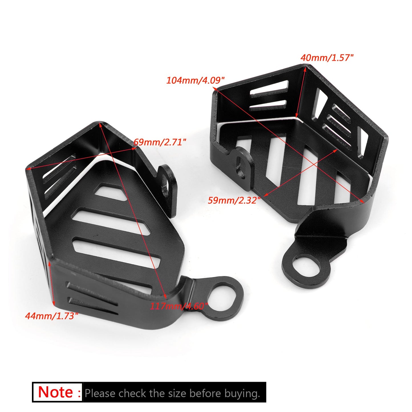 Front & Rear Brake Fluid Clutch Reservoir Guard For BMW R12GS/ADV 14-17 RnineT