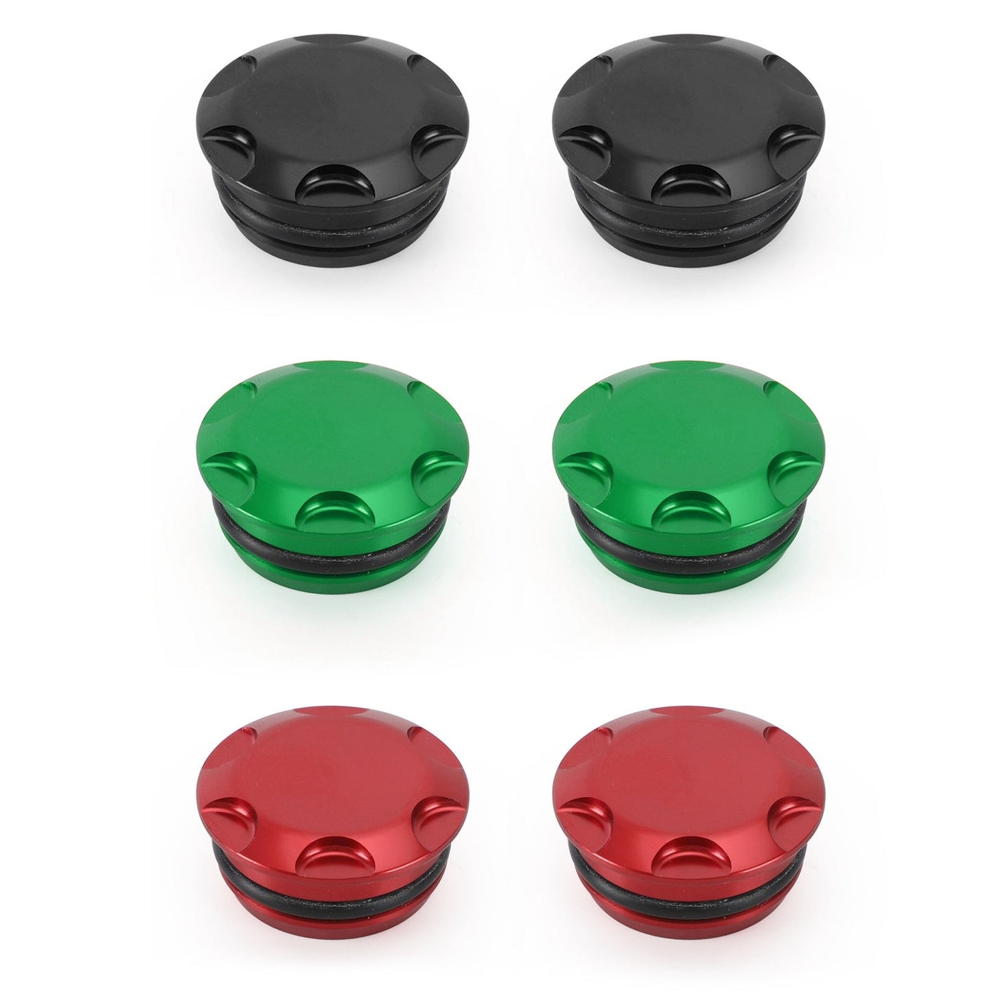 Aluminum Black Frame Hole Caps Plugs Cover Fit for Kawasaki Ninja 250 400 18-22