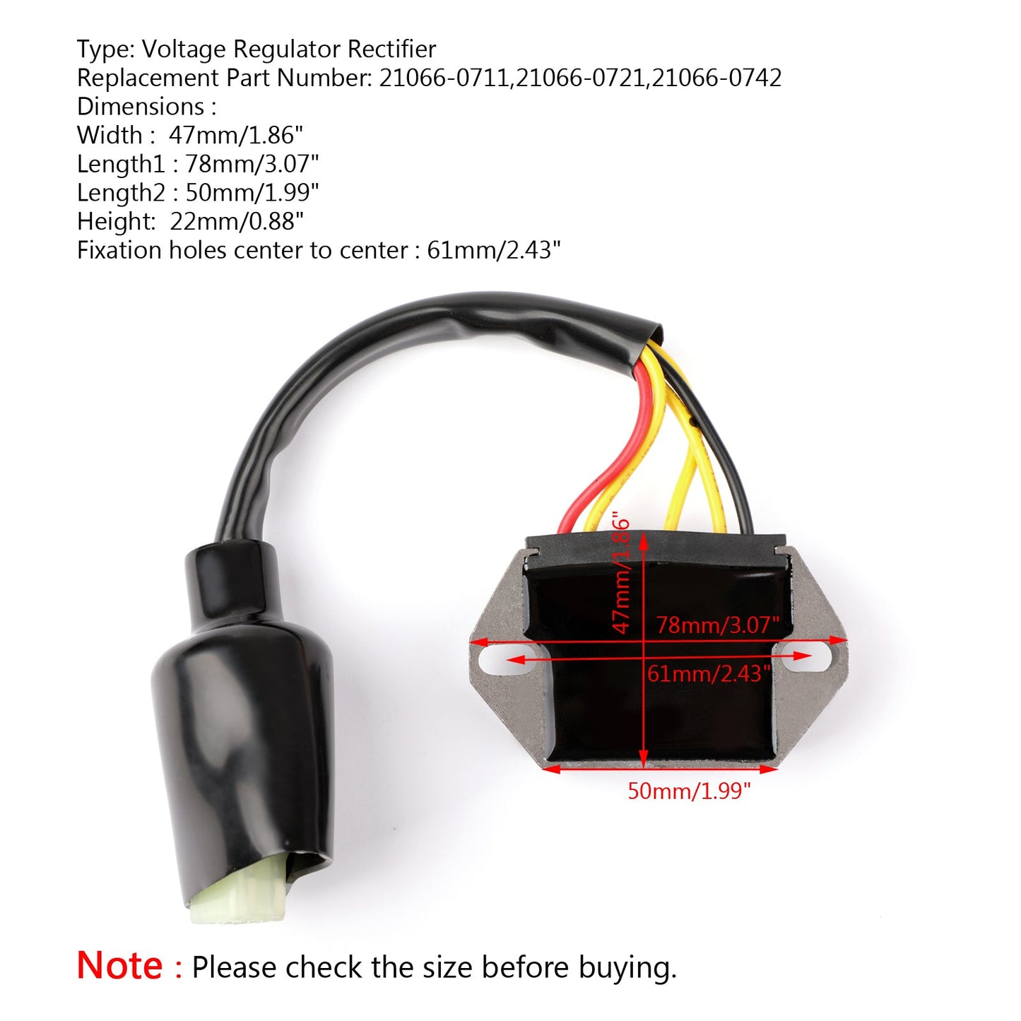 Voltage Regulator Rectifier Fit For Kawasaki KX250F 2013-2016 KX450F 2012-2015