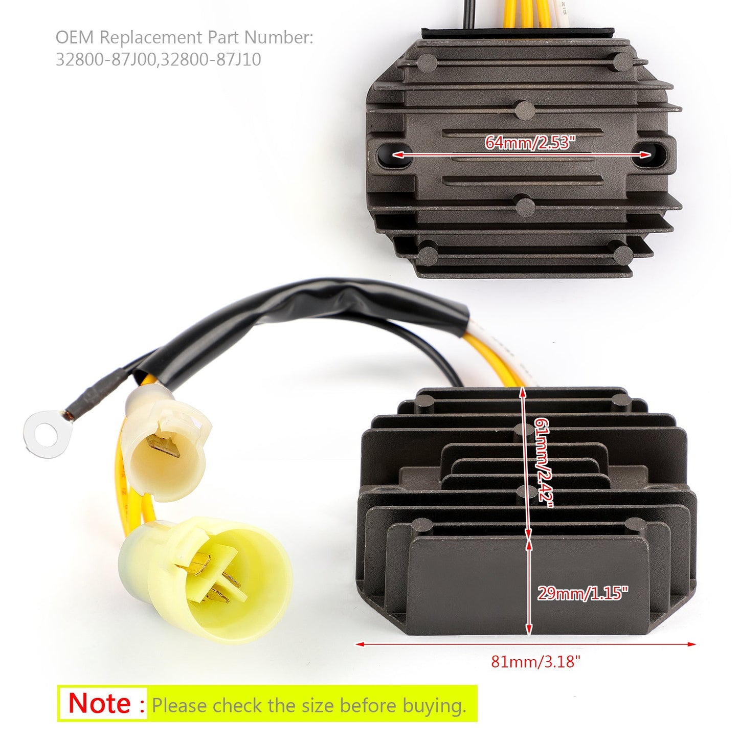 Rectifier Regulator For Suzuki 99-04 40hp 50hp Outboard 32800-87J00 32800-87J10