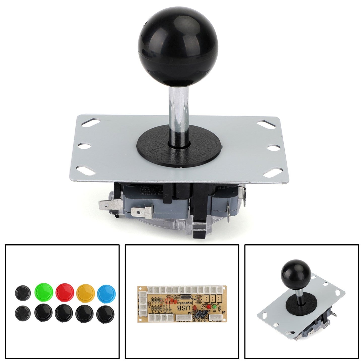 Arcade Joystick DIY Set 0 Delay Arcade USB Encoder To PC + Push Buttons Kits