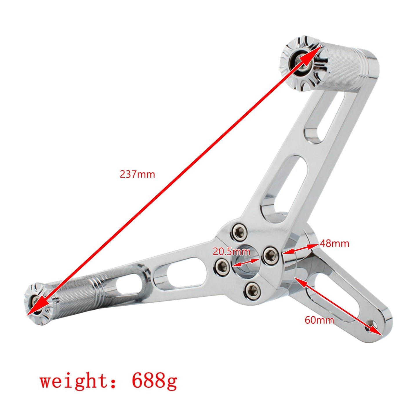 Motorcycle Pedal With Gearshift Lever Chrome A Fit For Sportster 883 1200 04-07