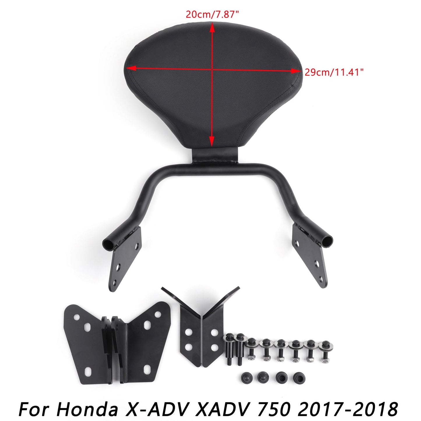 1x Passenger Backrest Support Sissy Bar Fits Honda X-ADV XADV 750 2017-2018