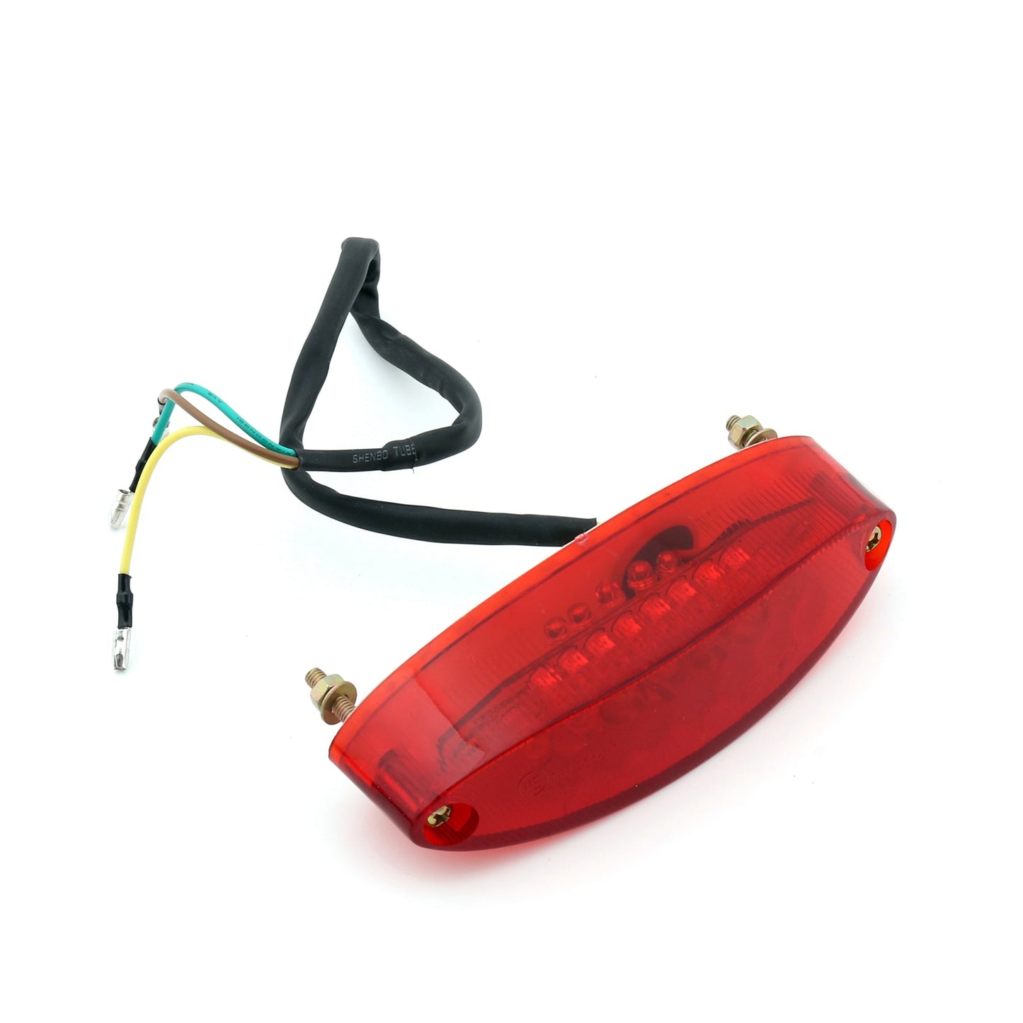 Red Lens LED Motorcycle Bike Brake Running License Plate Tail Light Universal