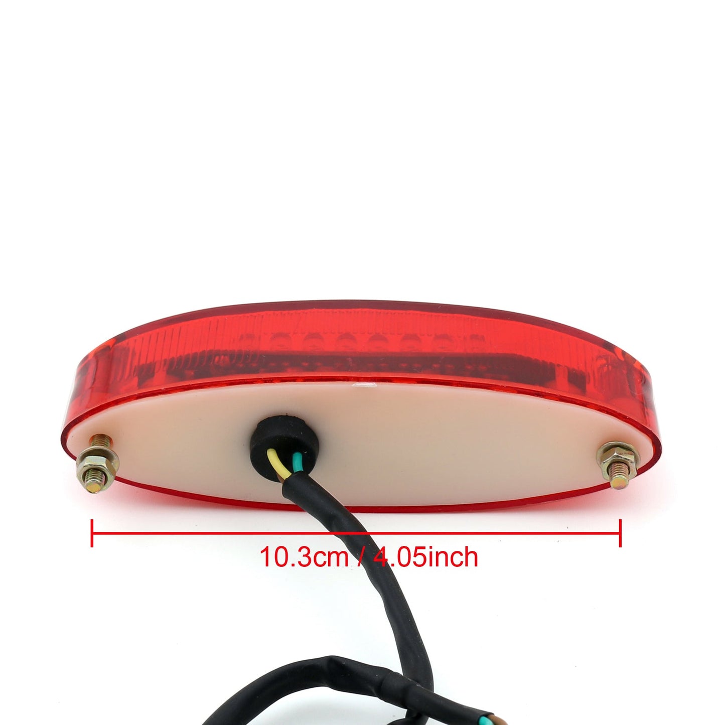 Red Lens LED Motorcycle Bike Brake Running License Plate Tail Light Universal