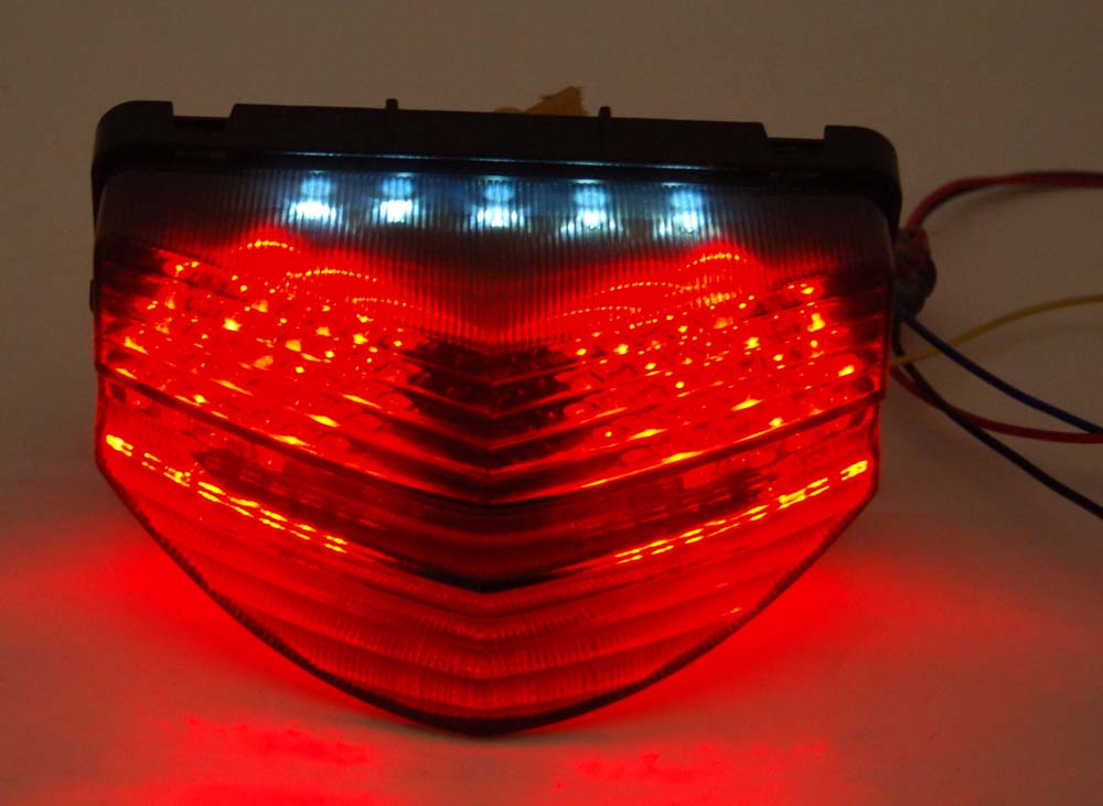 Integrated LED TailLight Turn Signals for Honda CBR 600 F4i 2001-2003 Clear