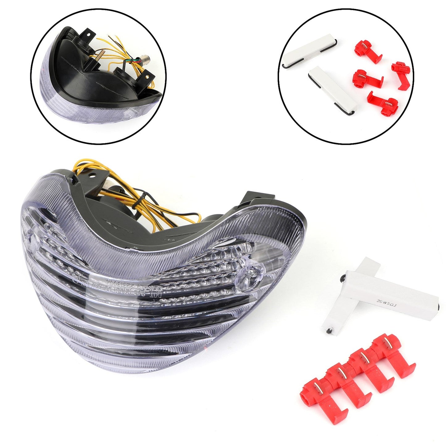 Clear LED Taillight integrated Turn Signals for Suzuki SV650 TL1000S TL1000R
