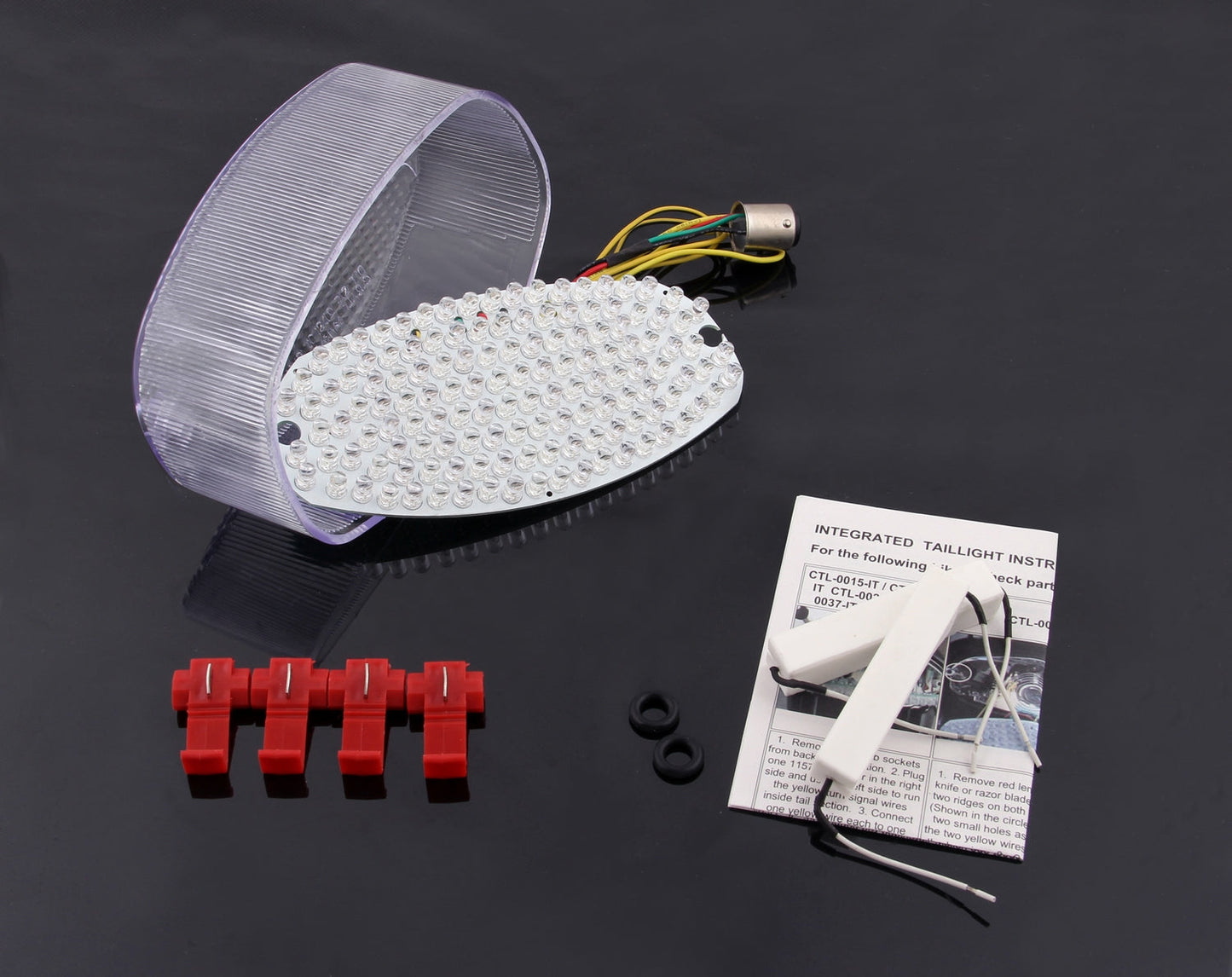 Clear Taillight integrated Turn Signals for Yamaha R6 YZF600R Vstar 1100 Custom