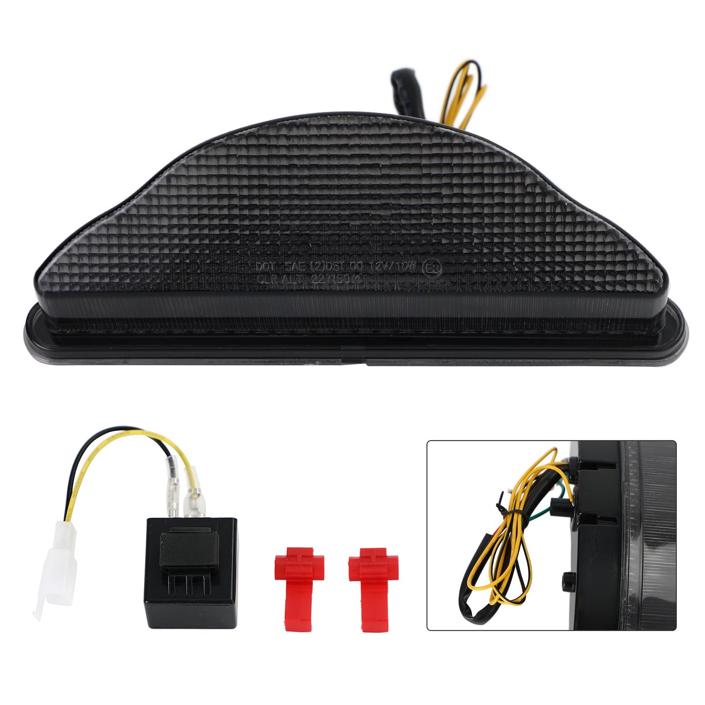 Clear LED Taillight integrated Turn Signals for Yamaha Warrior 2002-2008