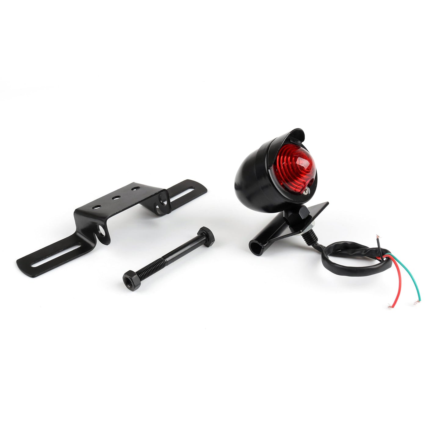 Motorcycle Brake Stop Rear Tail Light Taillight Indicator Signal Lamp Black