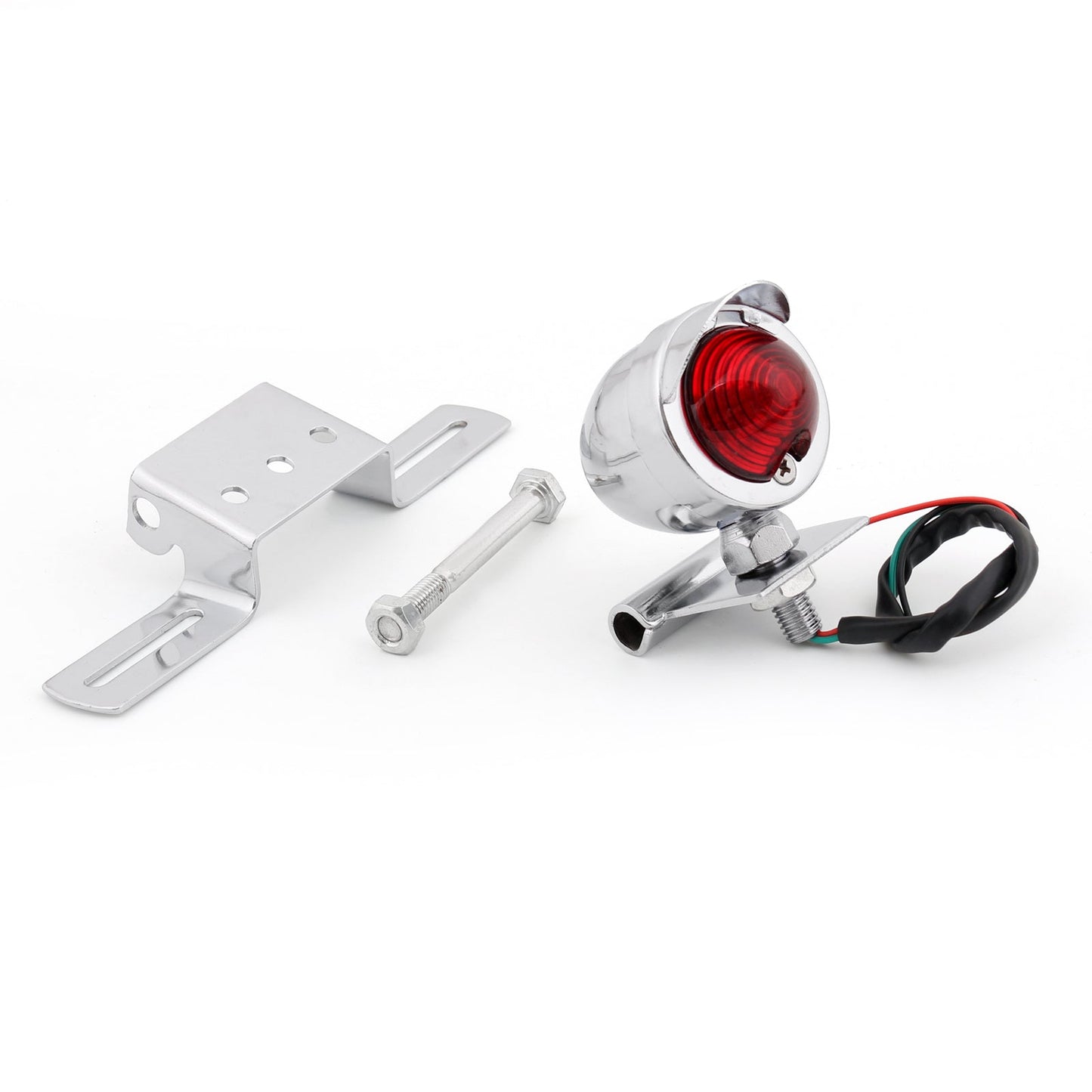 Motorcycle Brake Stop Rear Tail Light Taillight Indicator Signal Lamp Black
