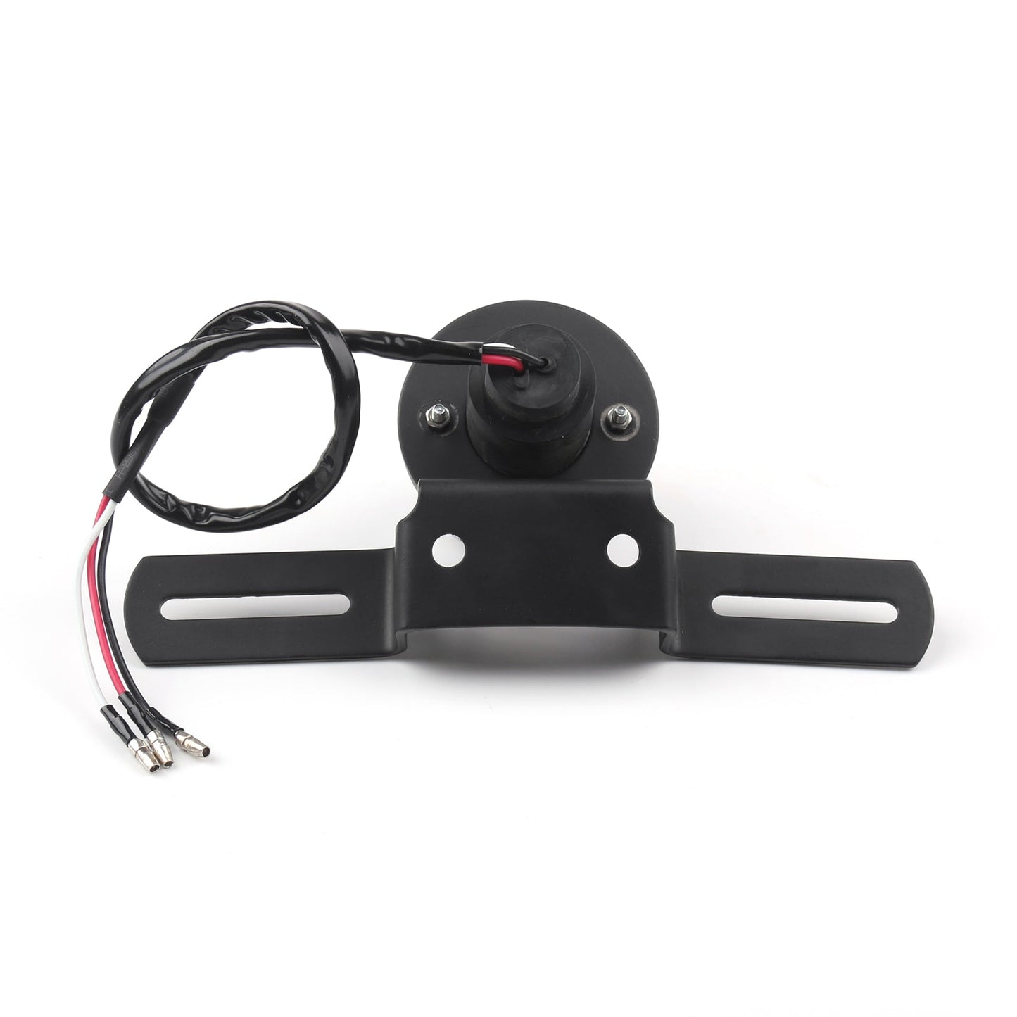 Flame Fire Rear Fender Tail light Brake Light For Cafe Racer Bobber Black