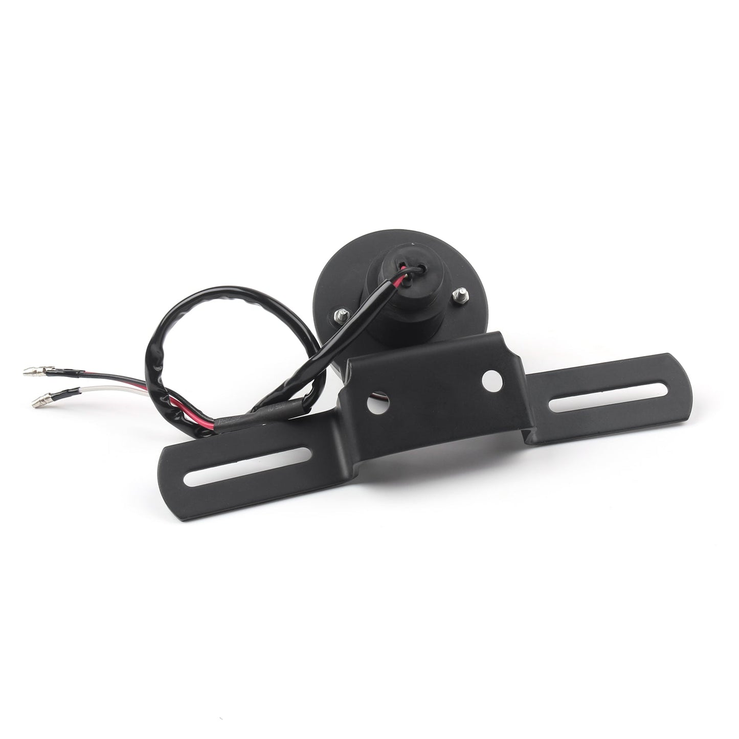 Motorcycle Tail Brake License Plate Holder For Bobber Cafe Racer Black