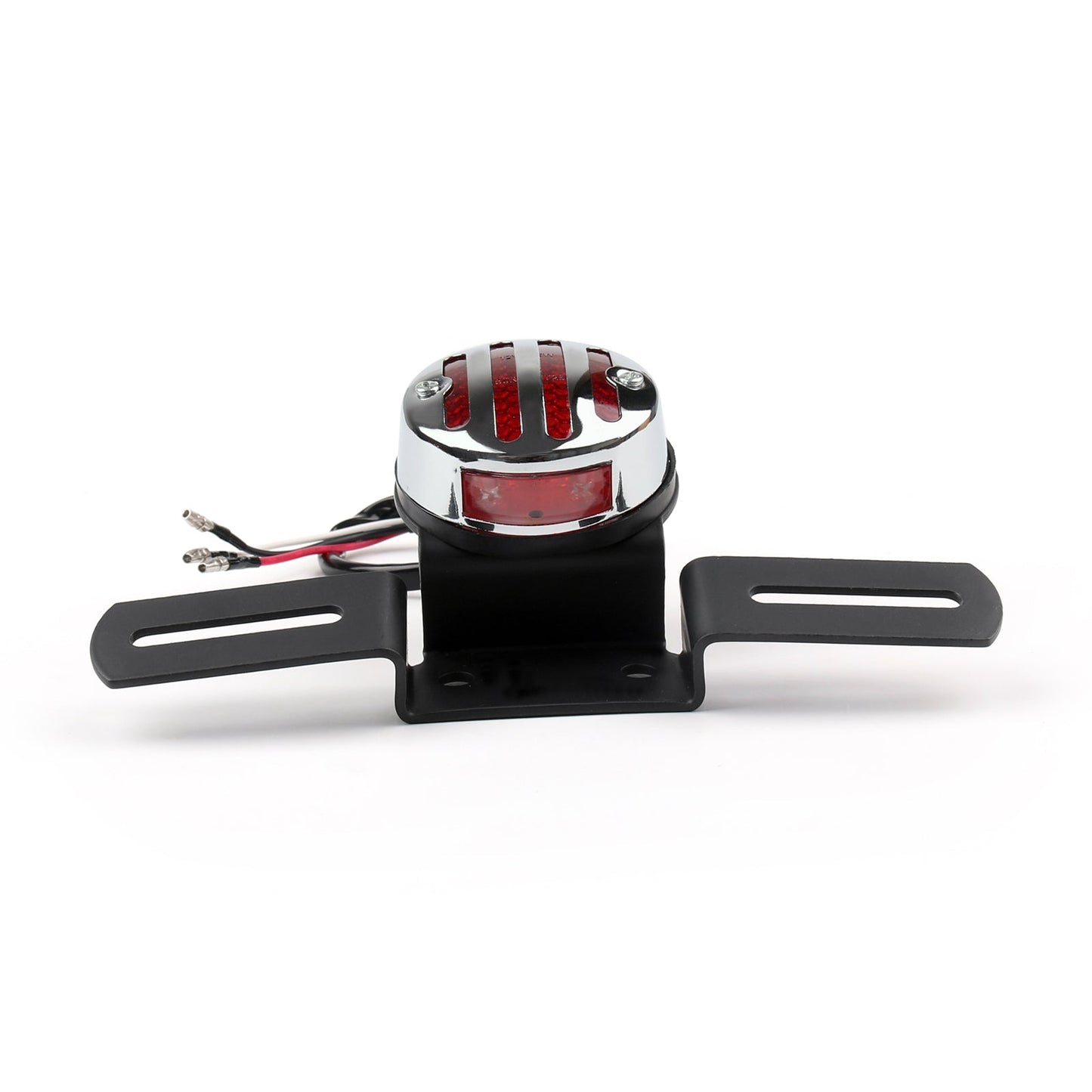 Motorcycle Tail Brake License Plate Holder For Bobber Cafe Racer Black