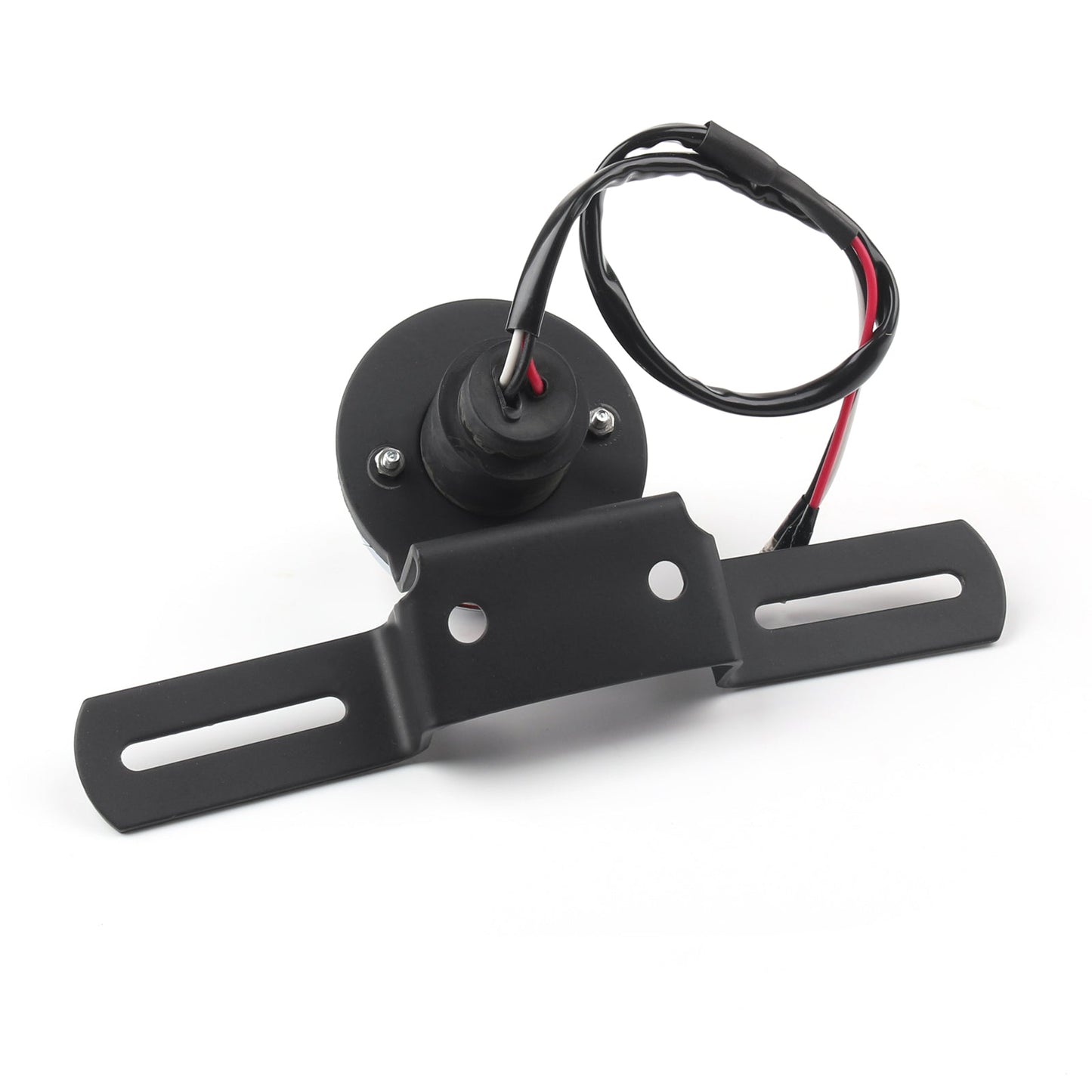 Motorcycle Tail Brake License Plate Holder For Bobber Cafe Racer Black