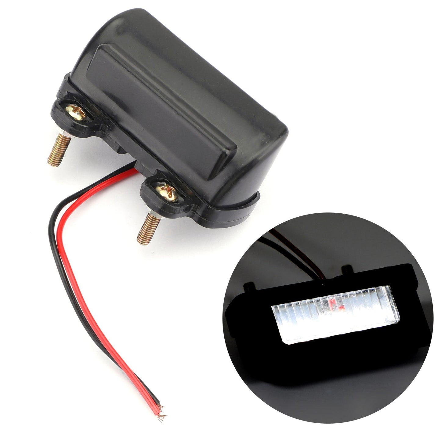 Motorcycle LED Rear Tail License Plate Brake Number Plate Light Mini Taillight