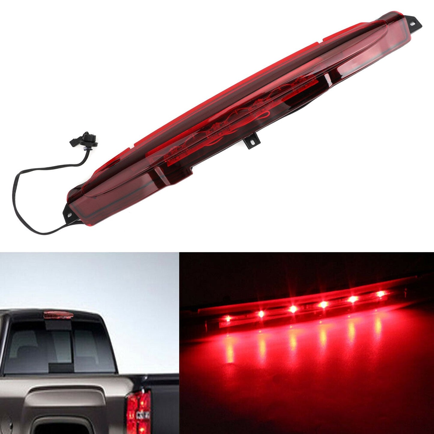 3rd Brake Light High Mount Stop Light Assembly For Trailblazer Envoy Bravada